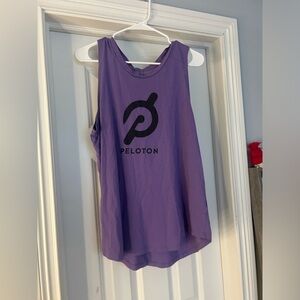 Peloton Purple Logo Tank Top